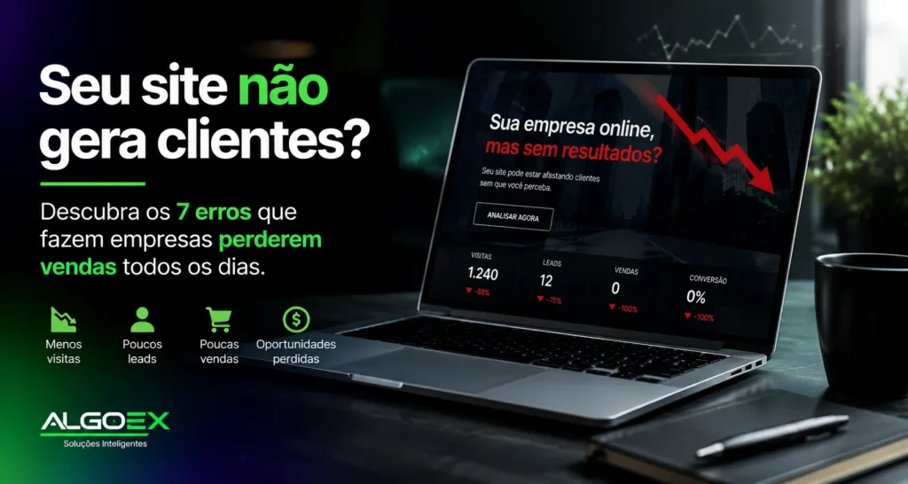Os 7 erros que impedem um site de gerar clientes.